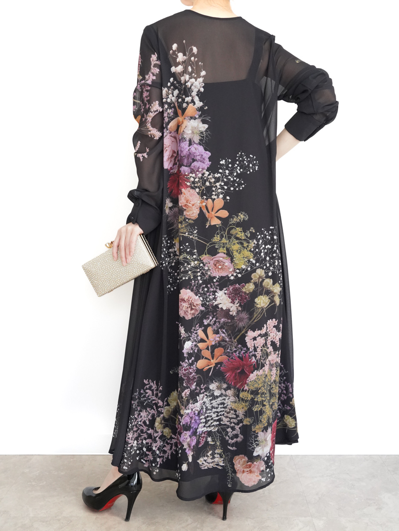 Ameri VINTAGE 2WAY DARIA V NECK DRESS（AMERI UND 2Way Daria V Neck  