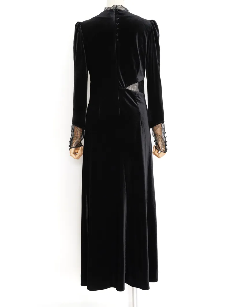 AMERI LADY LACE VEIL DRESS ブルーM パーティードレス Ameri（アメリ）の「LADY LACE VEIL DRESS（ドレス）」 - WEAR