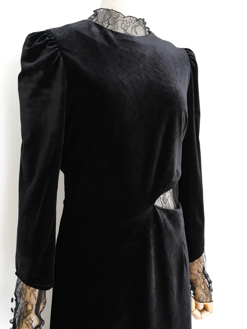 Ameri VINTAGE（アメリ ヴィンテージ）UND VELOUR HOLE LACE