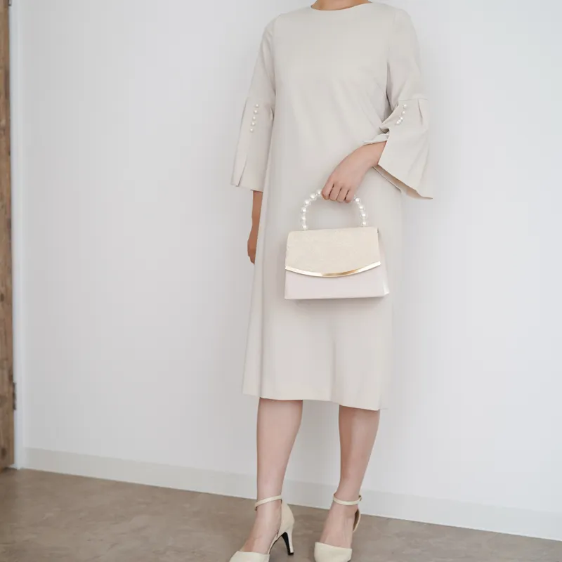 ユナイテッドアローズ　ホワイト ノースリーブ ティアードドレス　36 BEAUTY&YOUTH UNITED ARROWS（ビューティーアンドユース