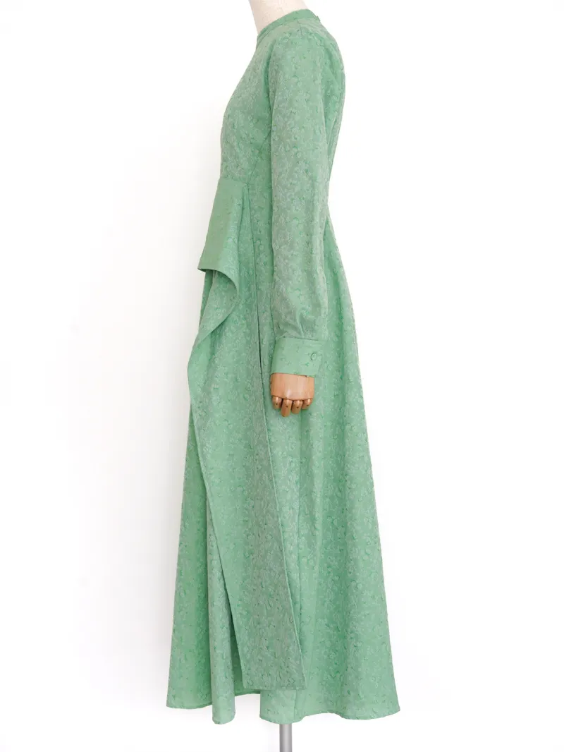 CLANE（クラネ）VINTAGE FLOWER SATIN DRESS（ブラック/1） | ブランド