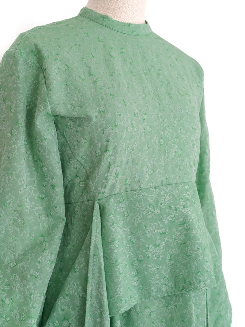 CLANE（クラネ）VINTAGE FLOWER SATIN DRESS（ブラック/1） | ブランド