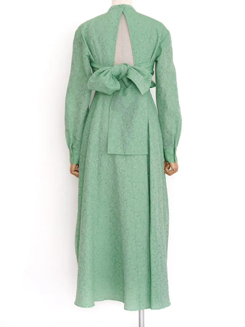 CLANE（クラネ）VINTAGE FLOWER SATIN DRESS（ブラック/1） | ブランド