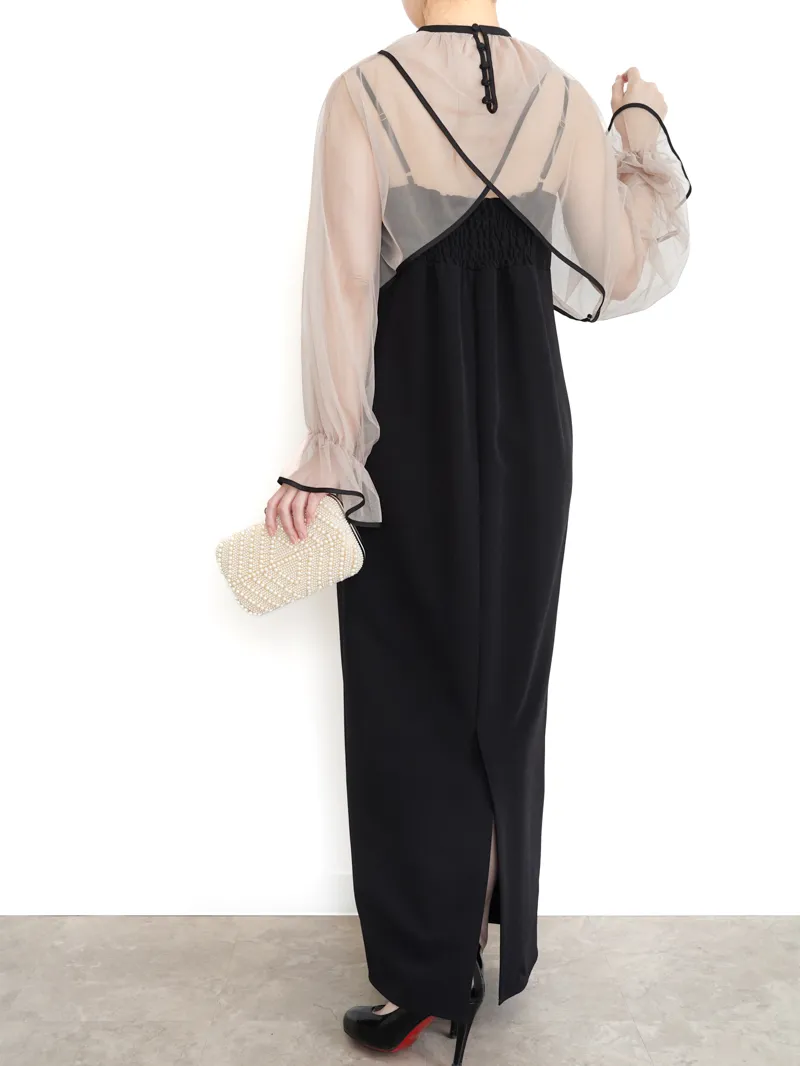 最低価格の WAY ヴィンテージ）MANY VINTAGE（アメリ Ameri AIRY DRESS VEIL サロペット・オーバーオール・オールインワン