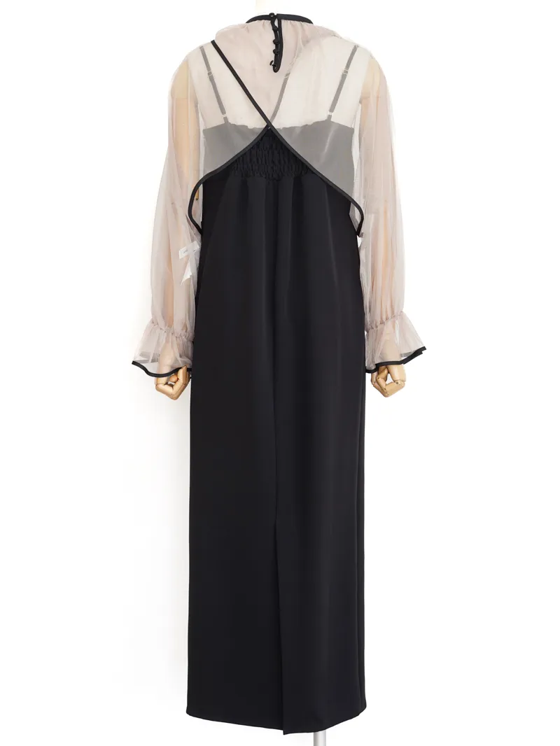Ameri VINTAGE（アメリ ヴィンテージ）MANY WAY AIRY VEIL DRESS（ブラック/L）