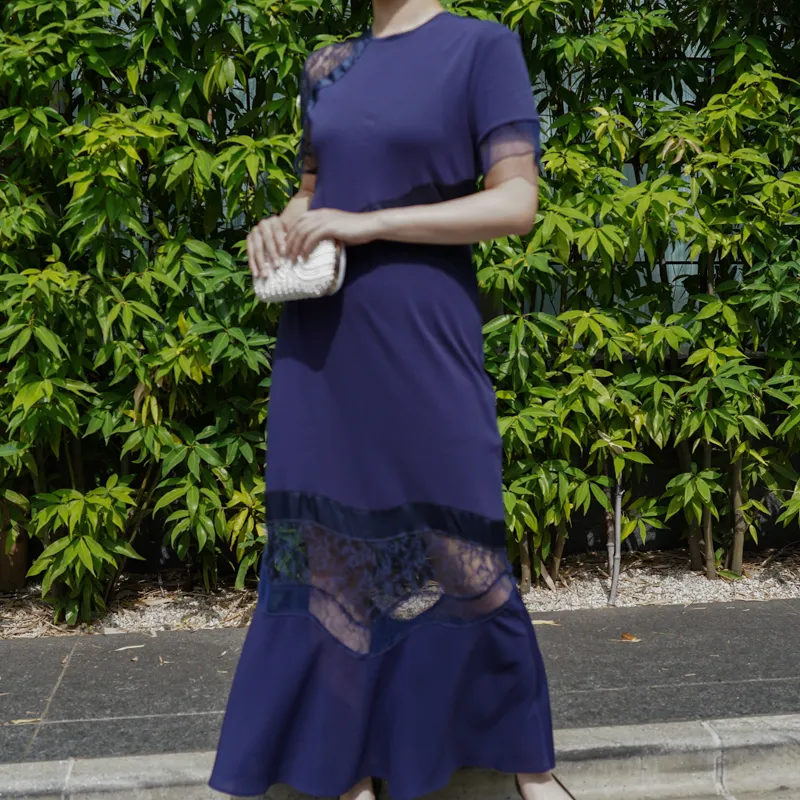 スーツ・フォーマル・ドレス AMERI MEDI ASYMMETRY LACE CUT DRESS Ameri（アメリ）の「MEDI ASYMMETRY LACE CUT DRESS（ドレス