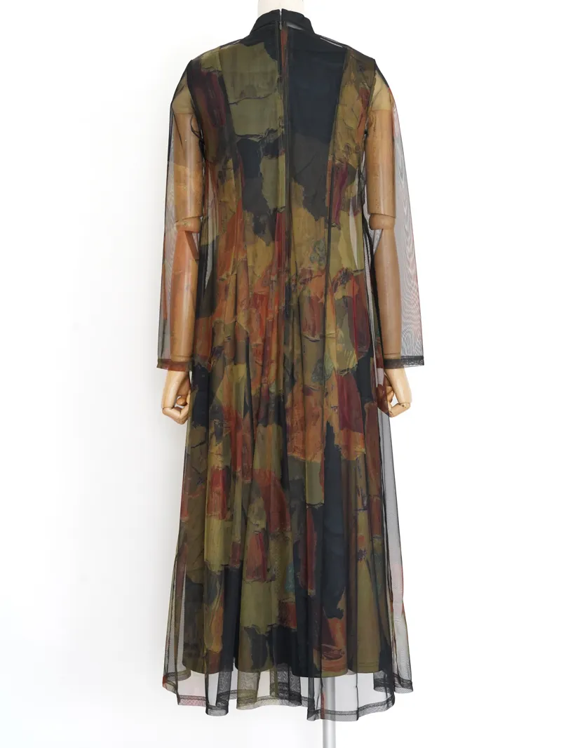 Ameri VINTAGE（アメリ ヴィンテージ）UND GYPSUM ART DRESS（カーキ/M）