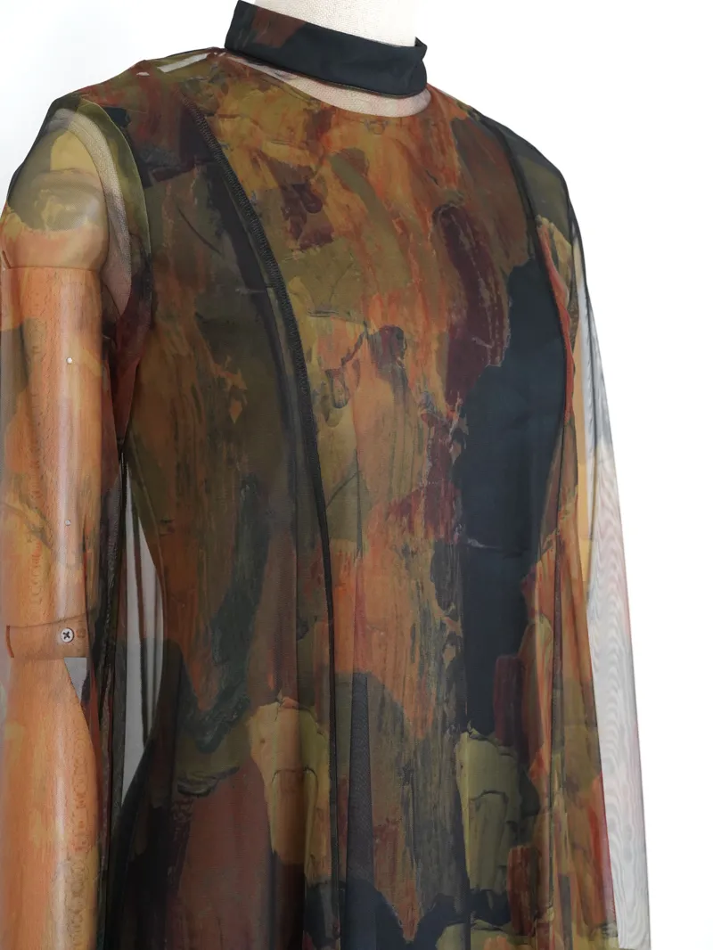 Ameri VINTAGE（アメリ ヴィンテージ）UND GYPSUM ART DRESS（カーキ/M）