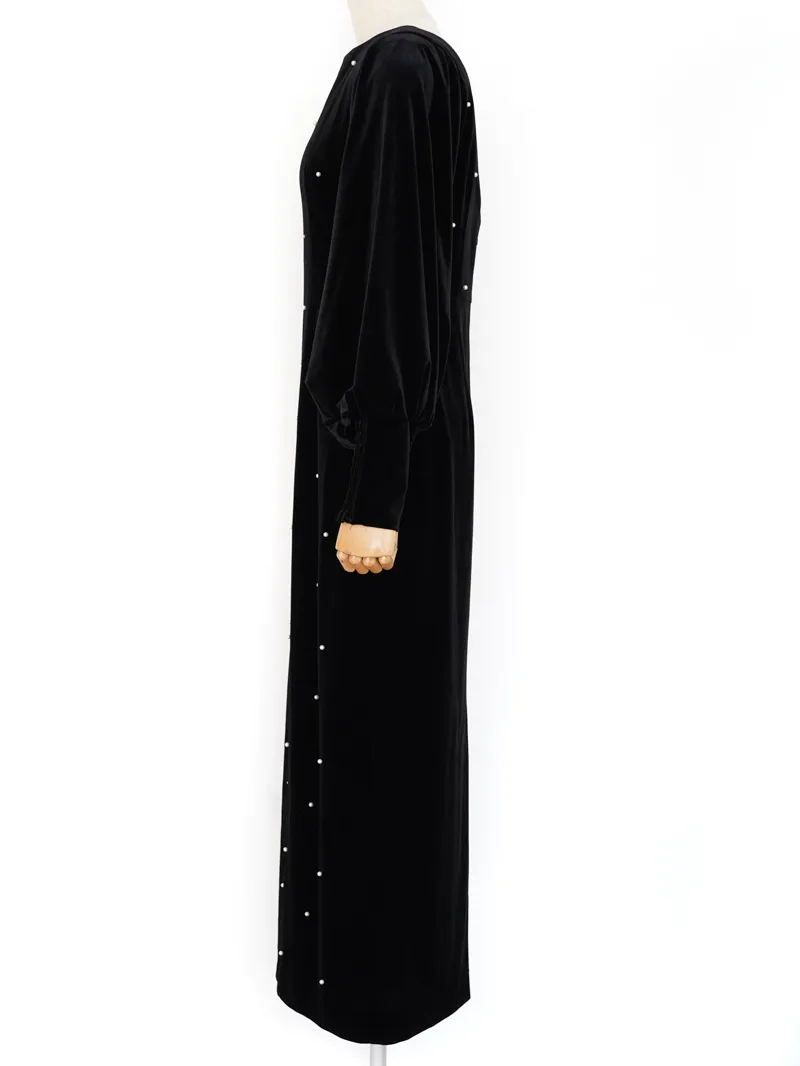 Ameri VINTAGE（アメリ ヴィンテージ）BACK OPEN PEARL VELOUR