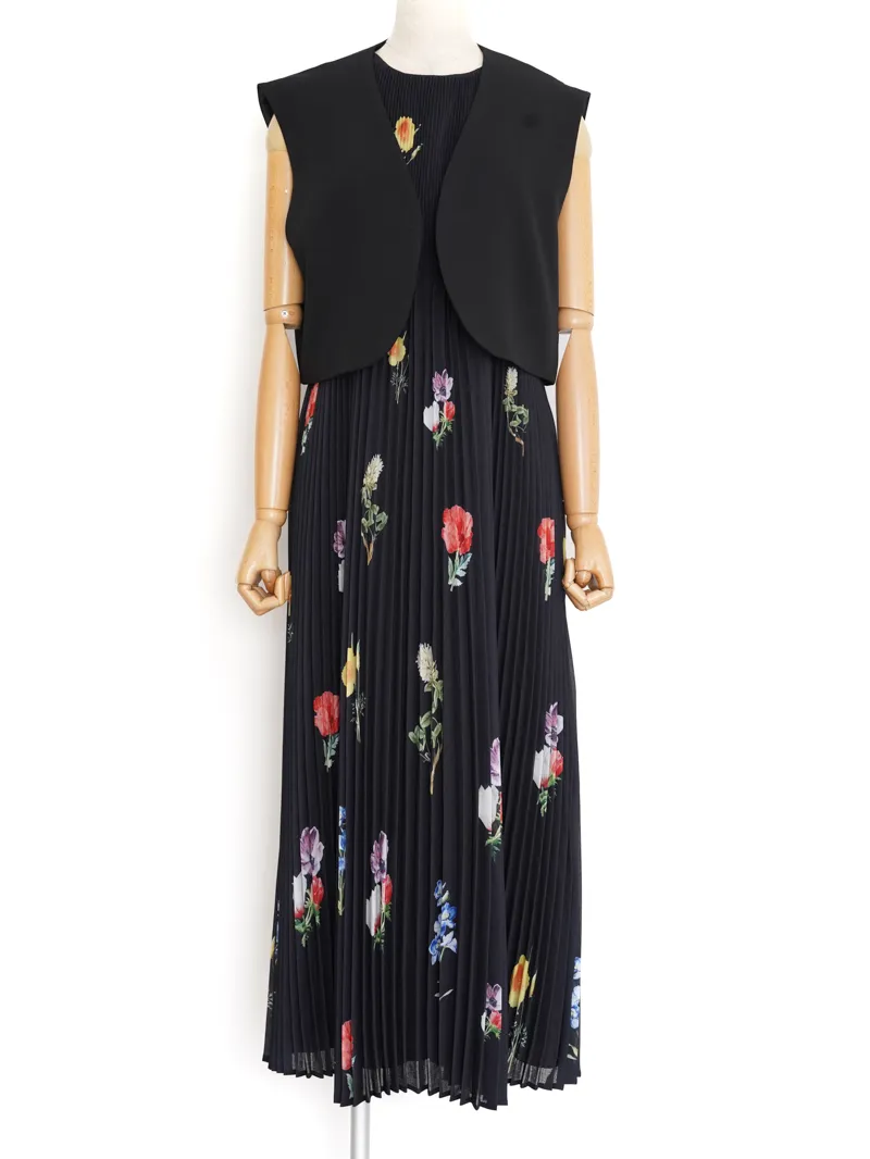 Ameri VINTAGE（アメリ ヴィンテージ）EMMA VEST PLEATS DRESS