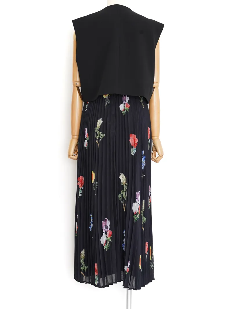 EMMA VEST SET PLEATS DRESS