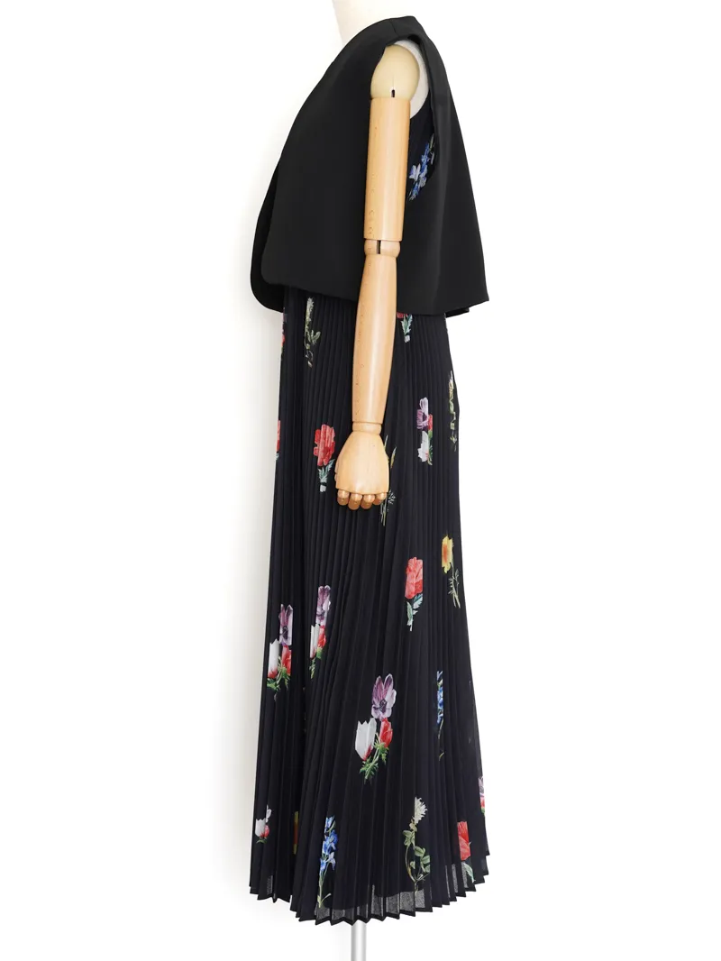Ameri VINTAGE（アメリ ヴィンテージ）EMMA VEST PLEATS DRESS（ブラック/M）