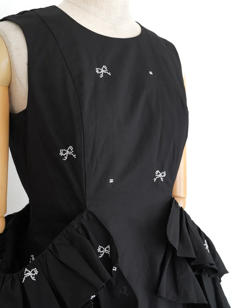 Bibiy.（ビビィ）ELODIE FRILL DRESS（ブラック/S）