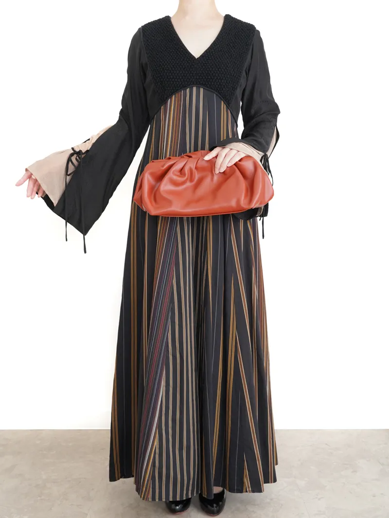 ワンピース FUMIE TANAKA patch long op dress FUMIE=TANAKA（フミエ タナカ） パッチロングワンピース21FW