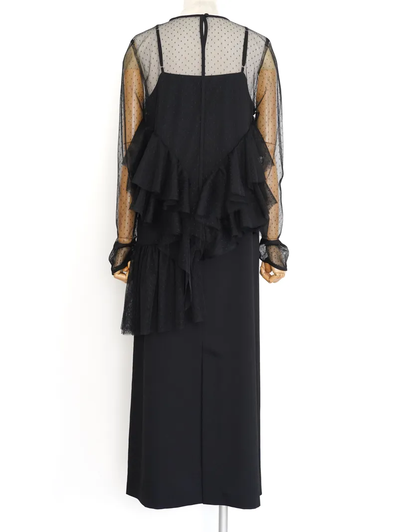 Ameri VINTAGE（アメリ ヴィンテージ）TULLE FRILL TOP SET DRESS