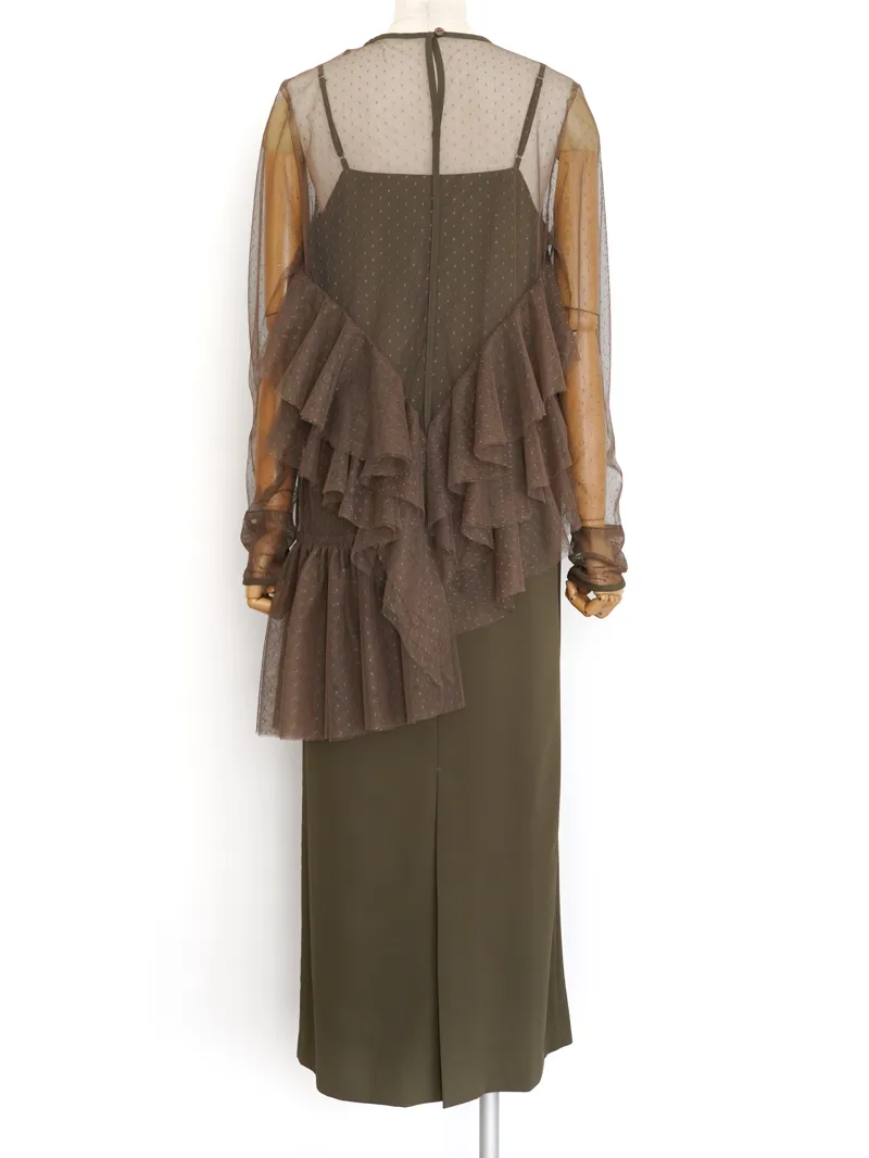 Ameri VINTAGE（アメリ ヴィンテージ）TULLE FRILL TOP SET DRESS