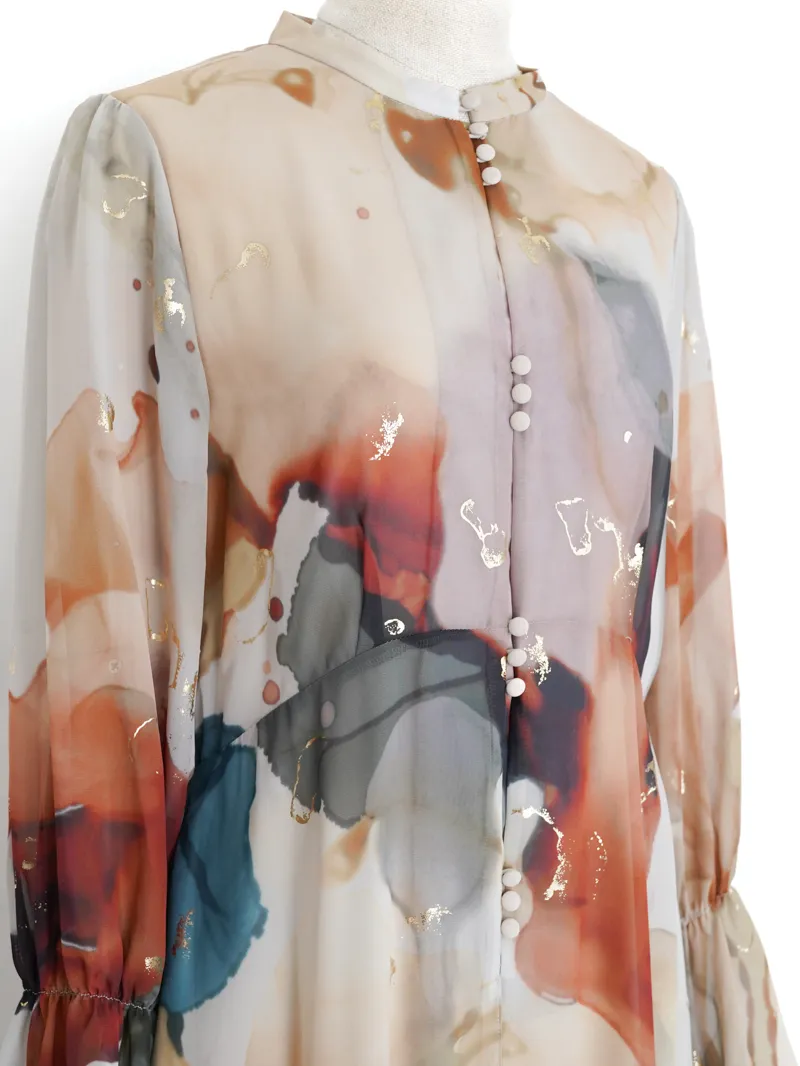 Ameri VINTAGE（アメリ ヴィンテージ）UNDRESSED AMELIA INK ART DRESS