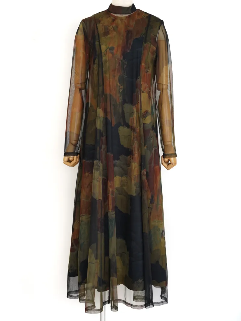Ameri VINTAGE(アメリ ヴィンテージ)UND GYPSUM ART DRESS 26SS Ameri VINTAGE(アメリ ヴィンテージ)UND GYPSUM ART DRESS 26SS