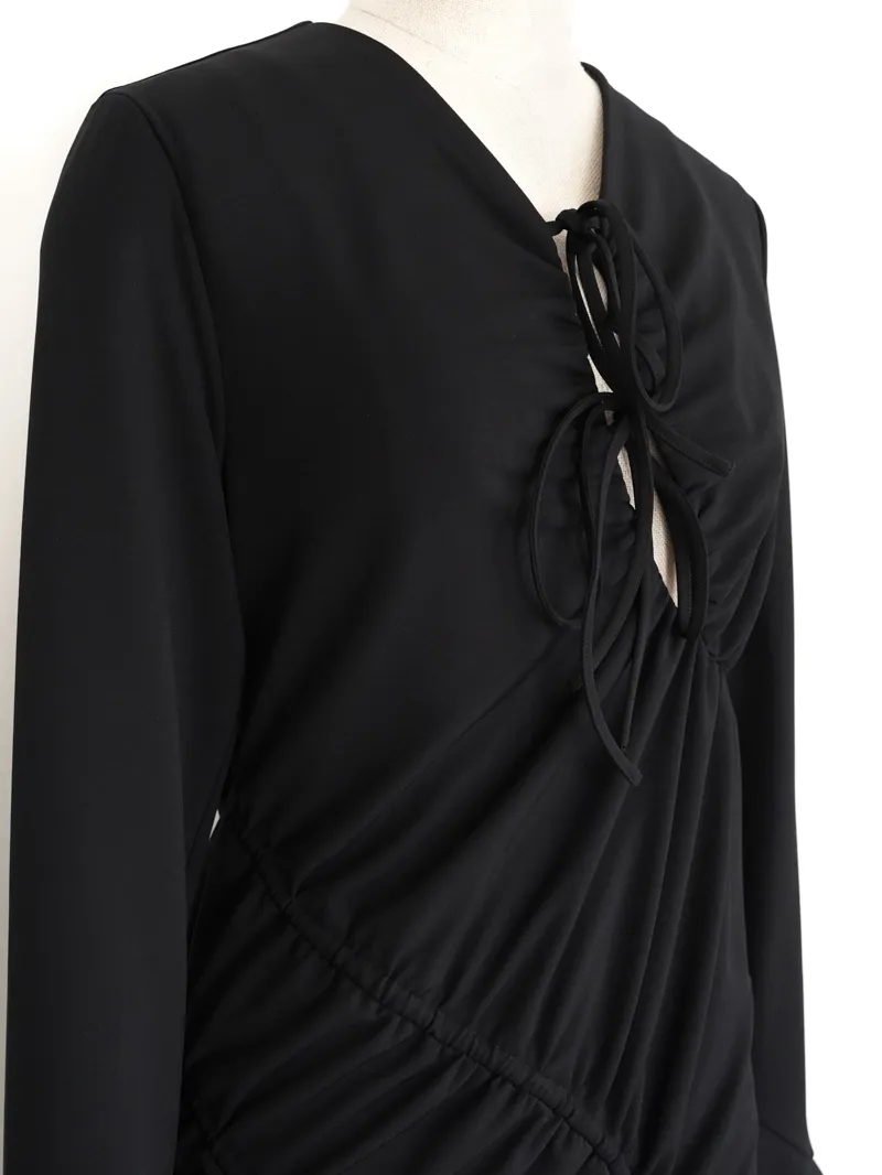 Ameri VINTAGE（アメリ ヴィンテージ）GATHER DETAIL CUT DRESS