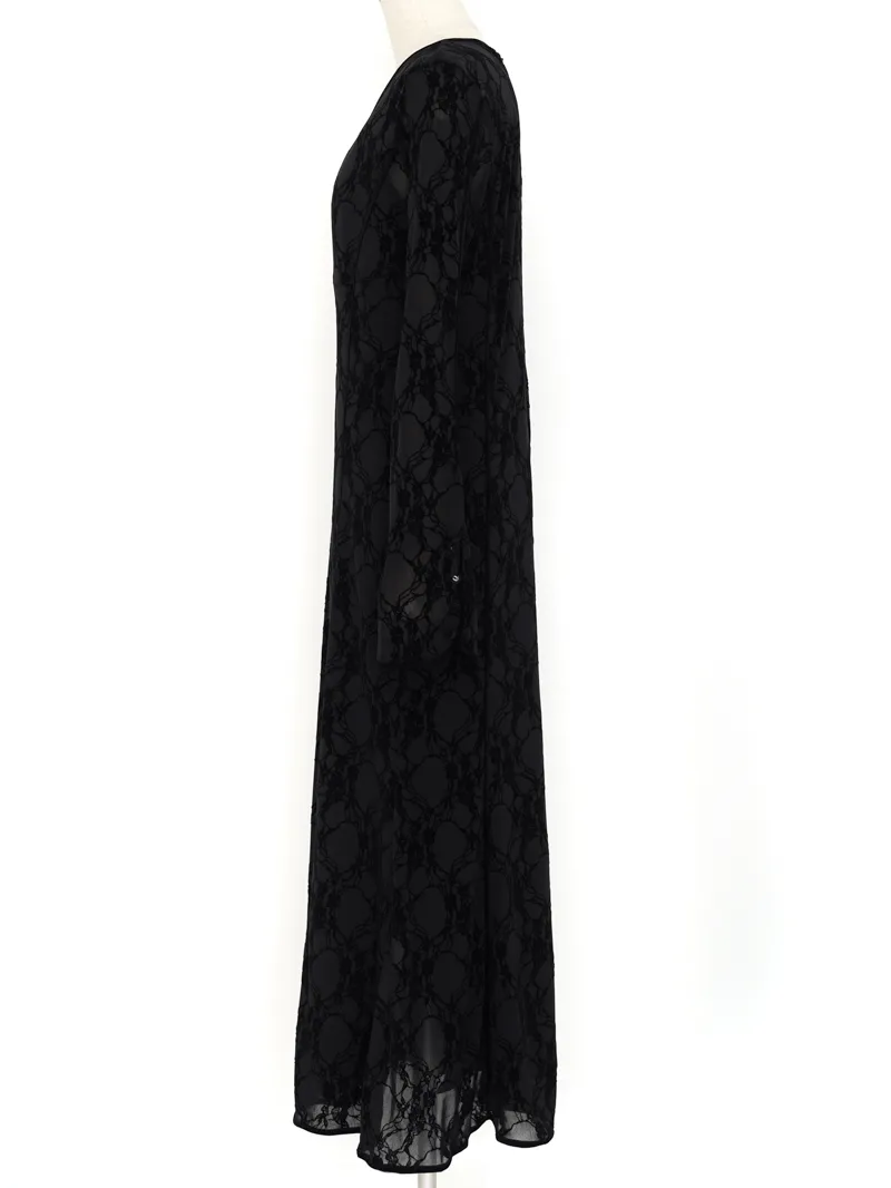 Ameri VINTAGE（アメリ ヴィンテージ）SHEER FLOCKY MERMAID DRESS