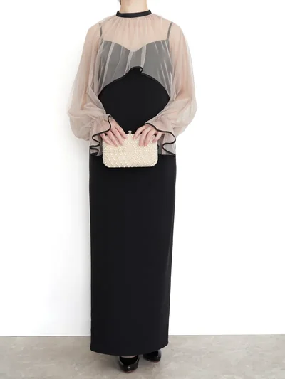 Ameri VINTAGE（アメリ ヴィンテージ）MANY WAY AIRY VEIL DRESS（ブラック/M）