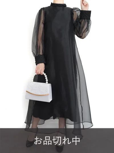 Acka.（エーシーケーエー）sheer over one-piece（ブラック/2）